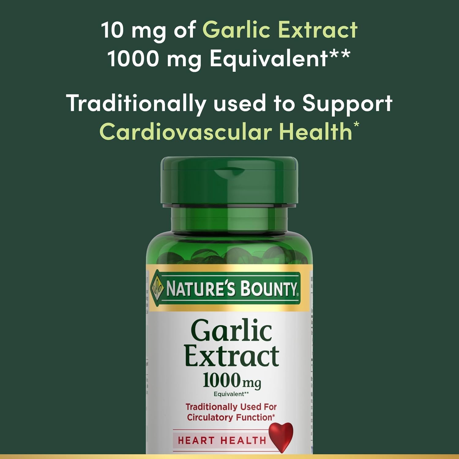 Nature's Bounty frasco abierto con varias cápsulas, almacenamiento y cantidad disponible