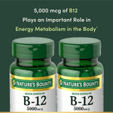 Nature's Bounty primer plano de la etiqueta con información de pureza