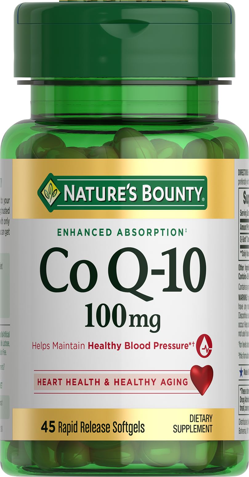 Nature's Bounty frasco frontal mostrando 45 cápsulas y sello de confianza
