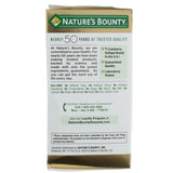 Nature's Bounty etiqueta con ingredientes y sin alérgenos listados