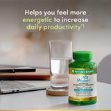 Nature's Bounty etiqueta cercana con ingredientes y datos de Magtein®