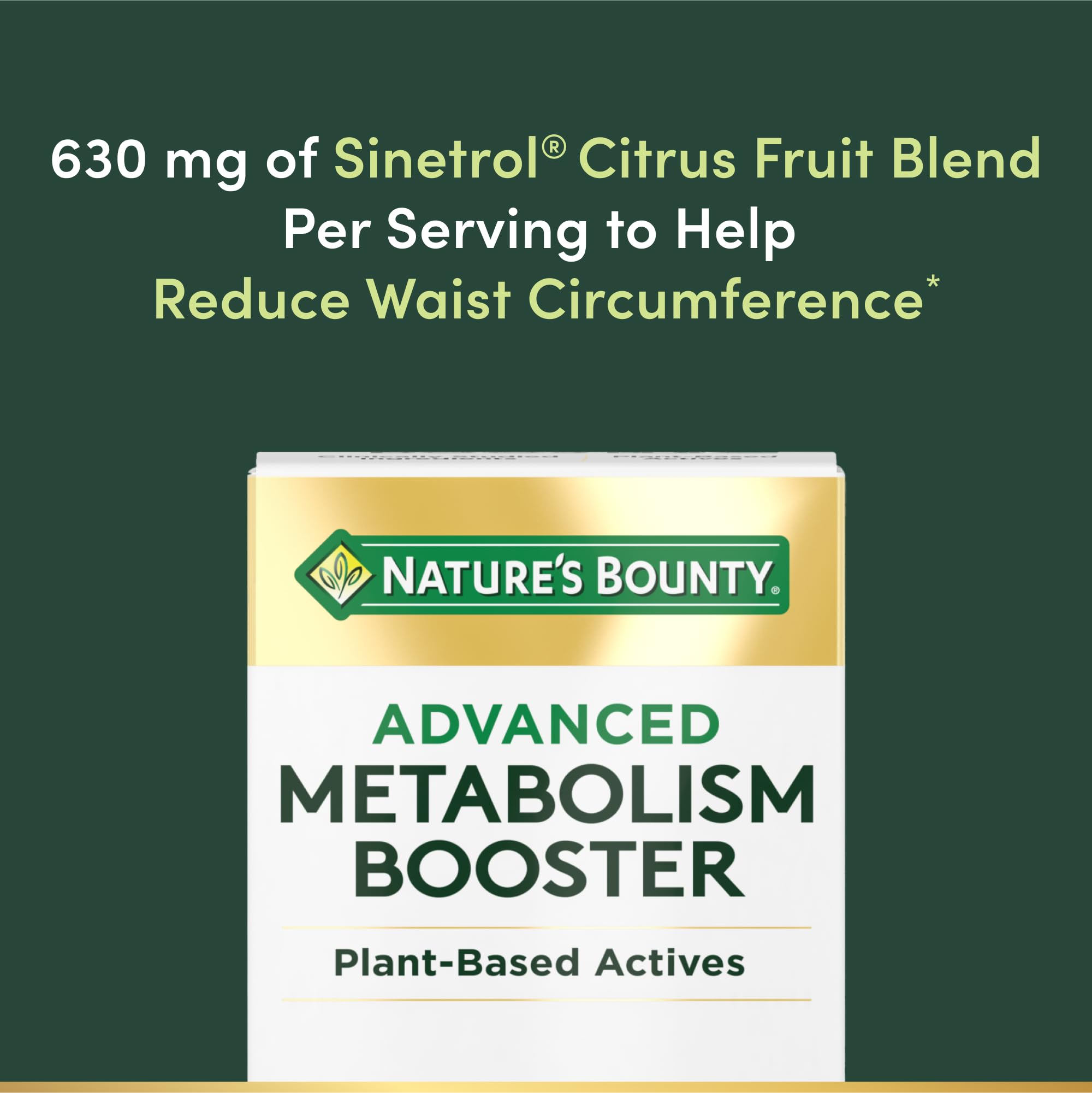 Nature's Bounty frasco en mano para comparar tamaño y dosificación
