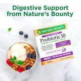 Nature's Bounty envase abierto mostrando tabletas dentro para visualizar contenido