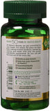 Nature's Bounty etiqueta lateral con información de dosis y ventajas