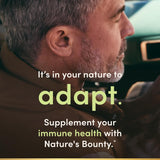 Nature's Bounty detalle de etiqueta con información de 1000 IU