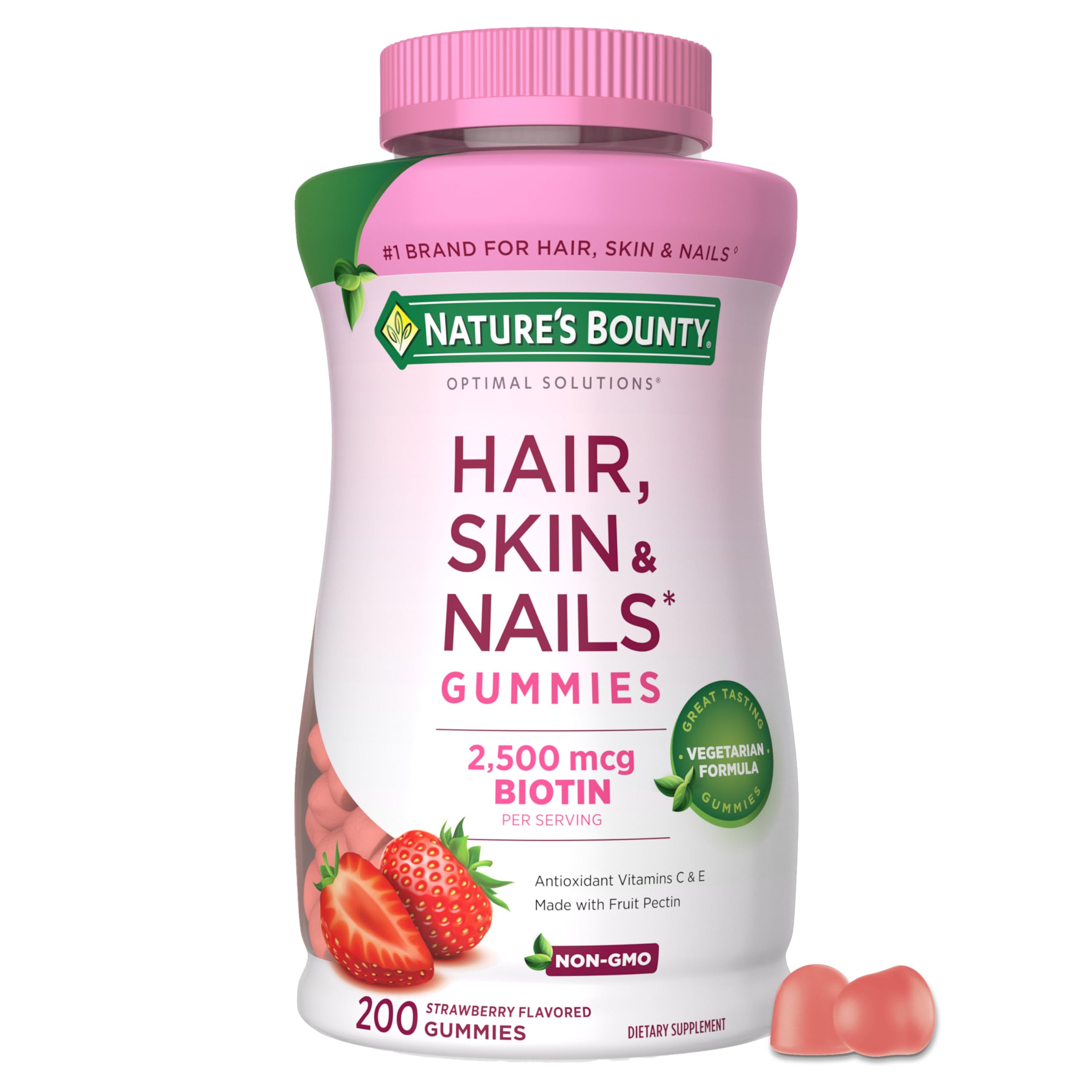 Nature's Bounty envase frontal mostrando cantidad y sabor