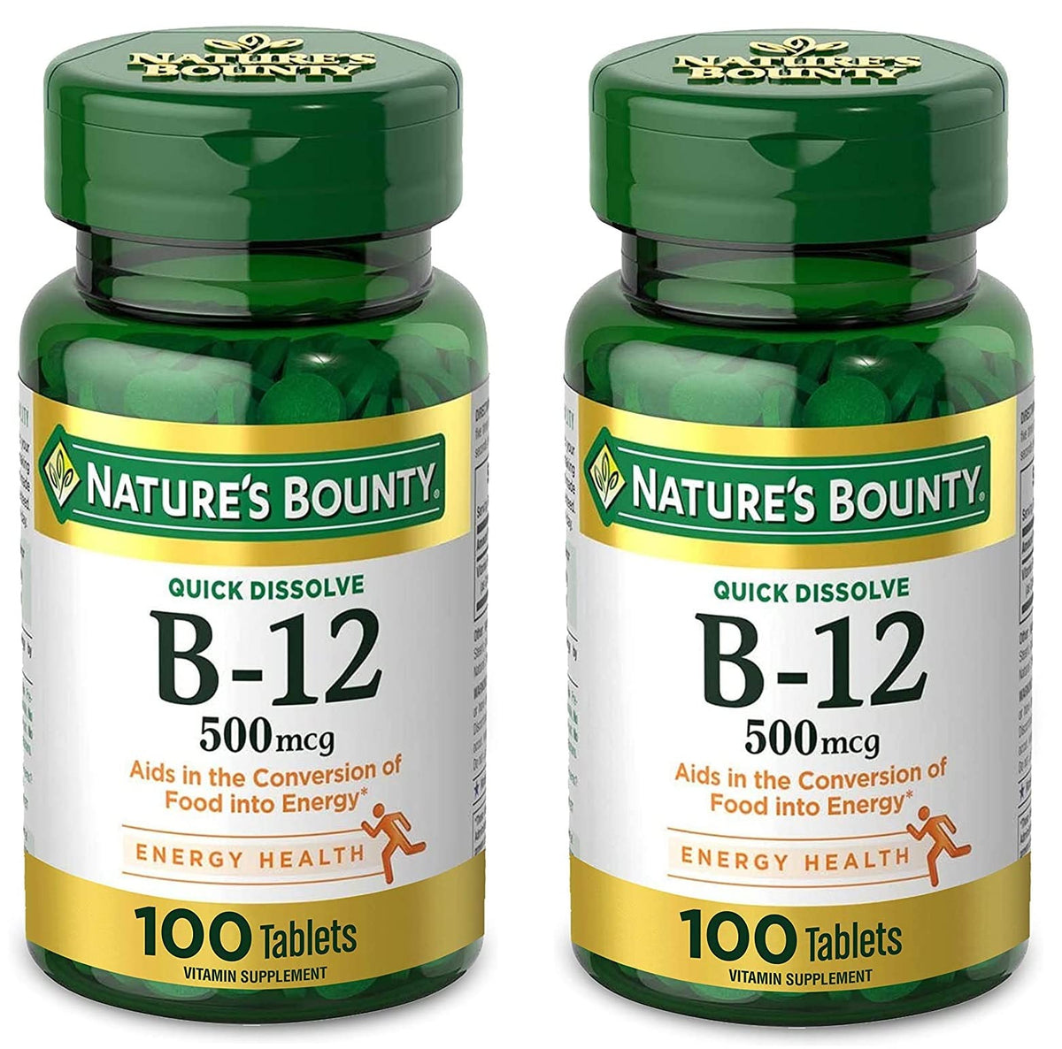 Nature's Bounty frasco frontal del pack doble con beneficios de conveniencia