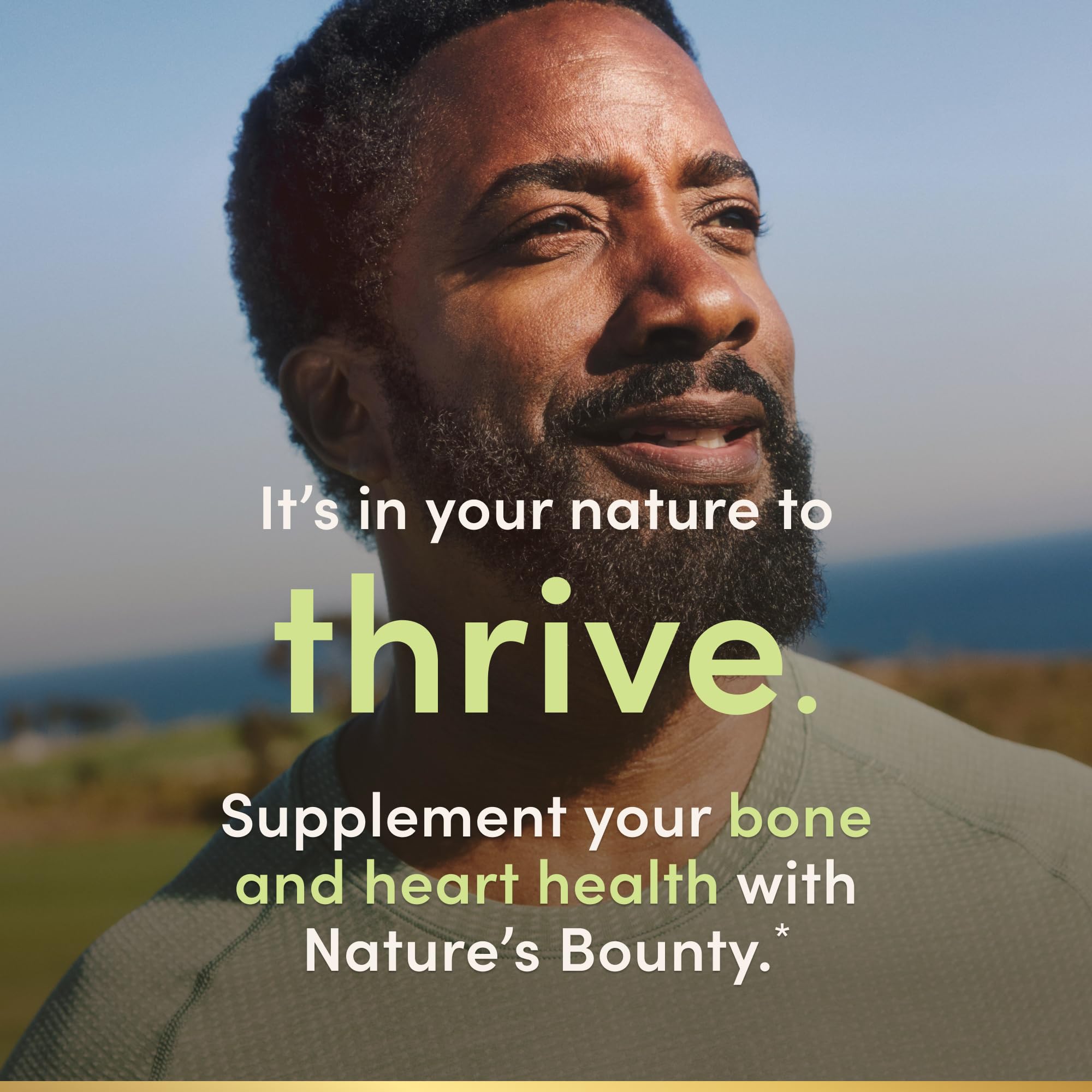 Nature's Bounty etiqueta con ingredientes resalta fórmulas limpias
