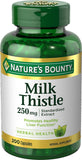 Nature's Bounty envase frontal de Milk Thistle 250 mg, formato 200 cápsulas para abastecimiento prolongado