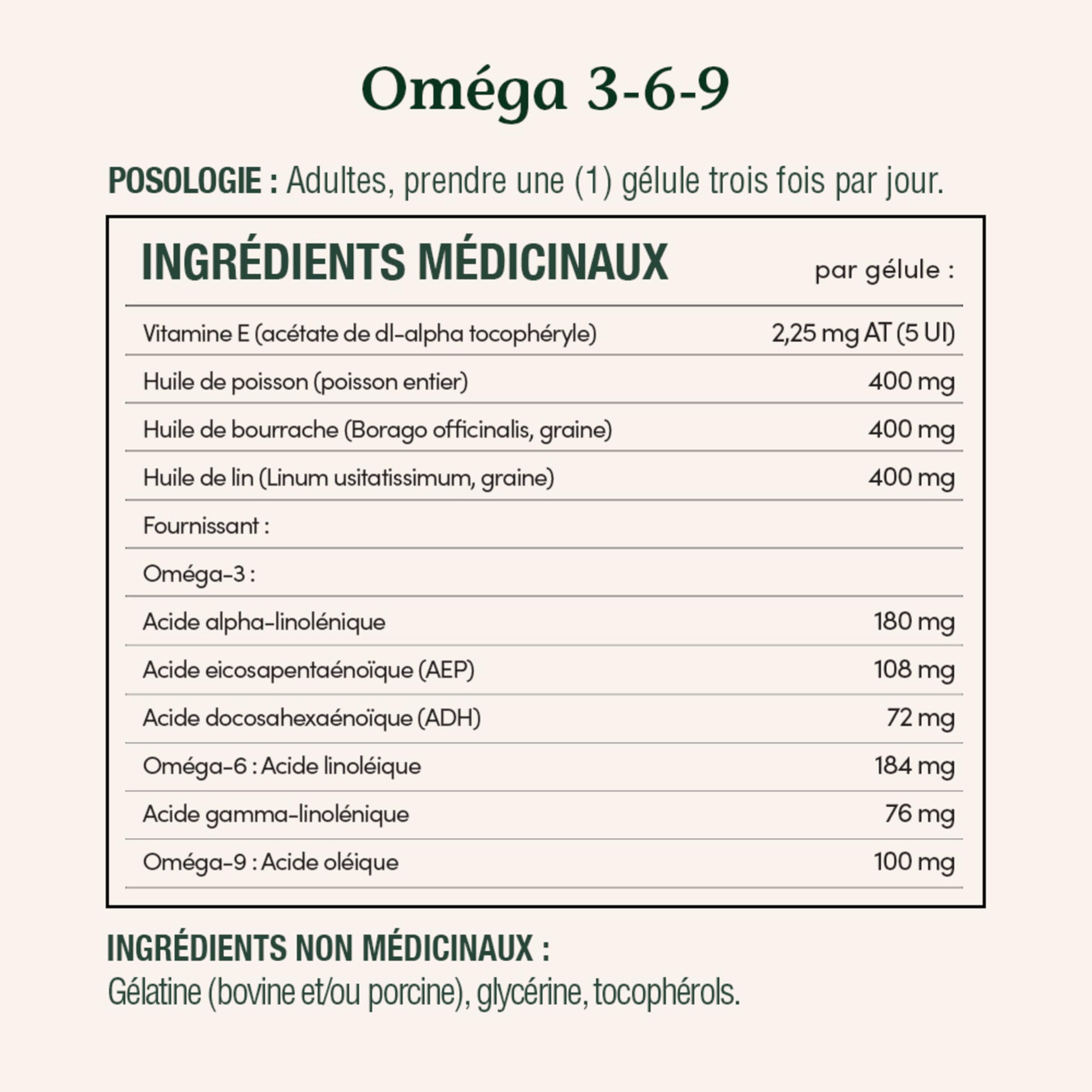 Nature's Bounty etiqueta nutricional legible con cantidades de EPA y DHA