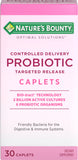 Nature's Bounty primer plano del envase mostrando el producto y beneficios
