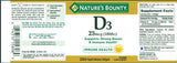 Nature's Bounty softgels alineadas que muestran calidad y uniformidad