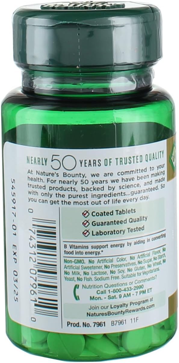 Nature's Bounty acercamiento a la tableta mostrando textura y facilidad de masticar