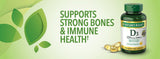 Nature's Bounty softgel junto a comida para mostrar toma con grasas y absorción