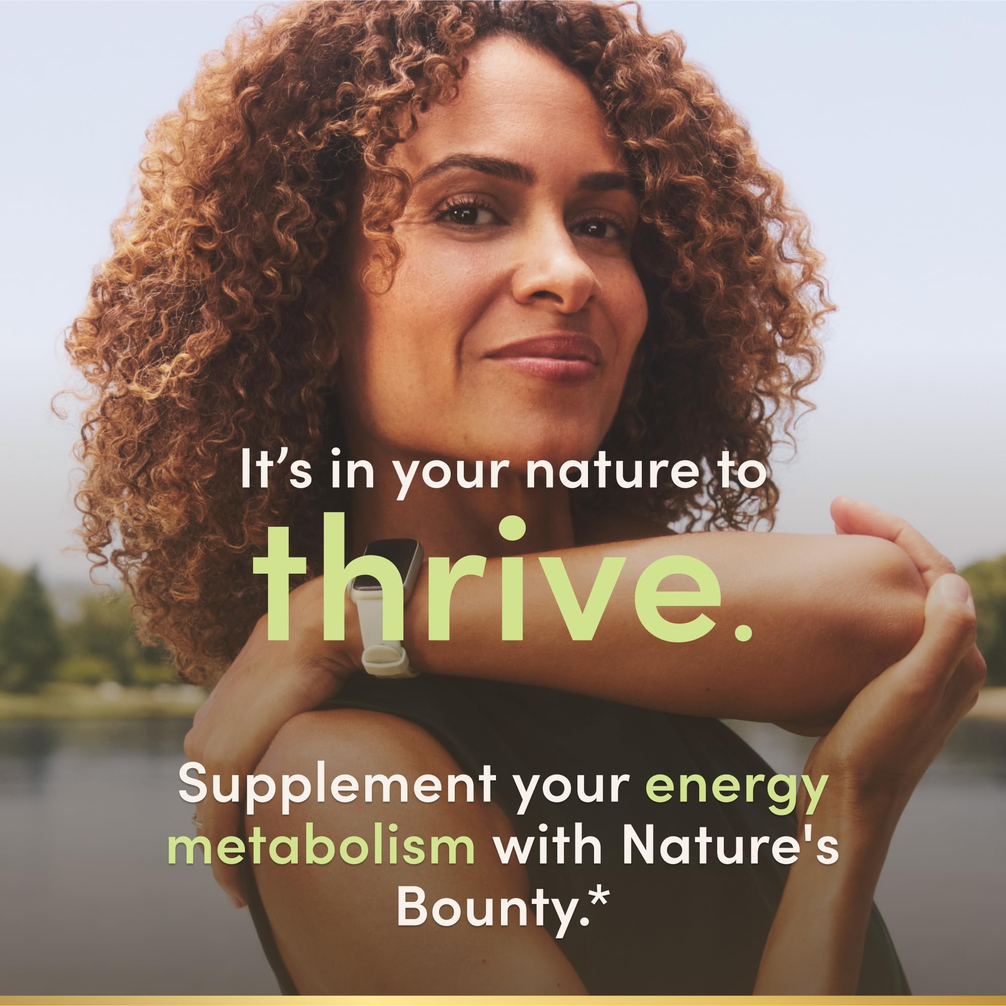 Nature's Bounty demostración de toma sublingual para uso rápido