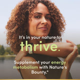 Nature's Bounty demostración de toma sublingual para uso rápido