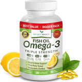 NATURE'S BRANCH frasco delantero mostrando etiqueta y beneficio cardiovascular