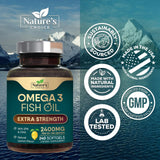 Nature's Choice cápsulas sueltas dentro del frasco mostrando cantidad y conservación
