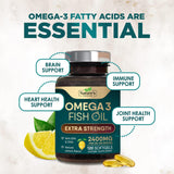 Nature's Choice etiqueta nutricional destacando EPA y DHA y transparencia