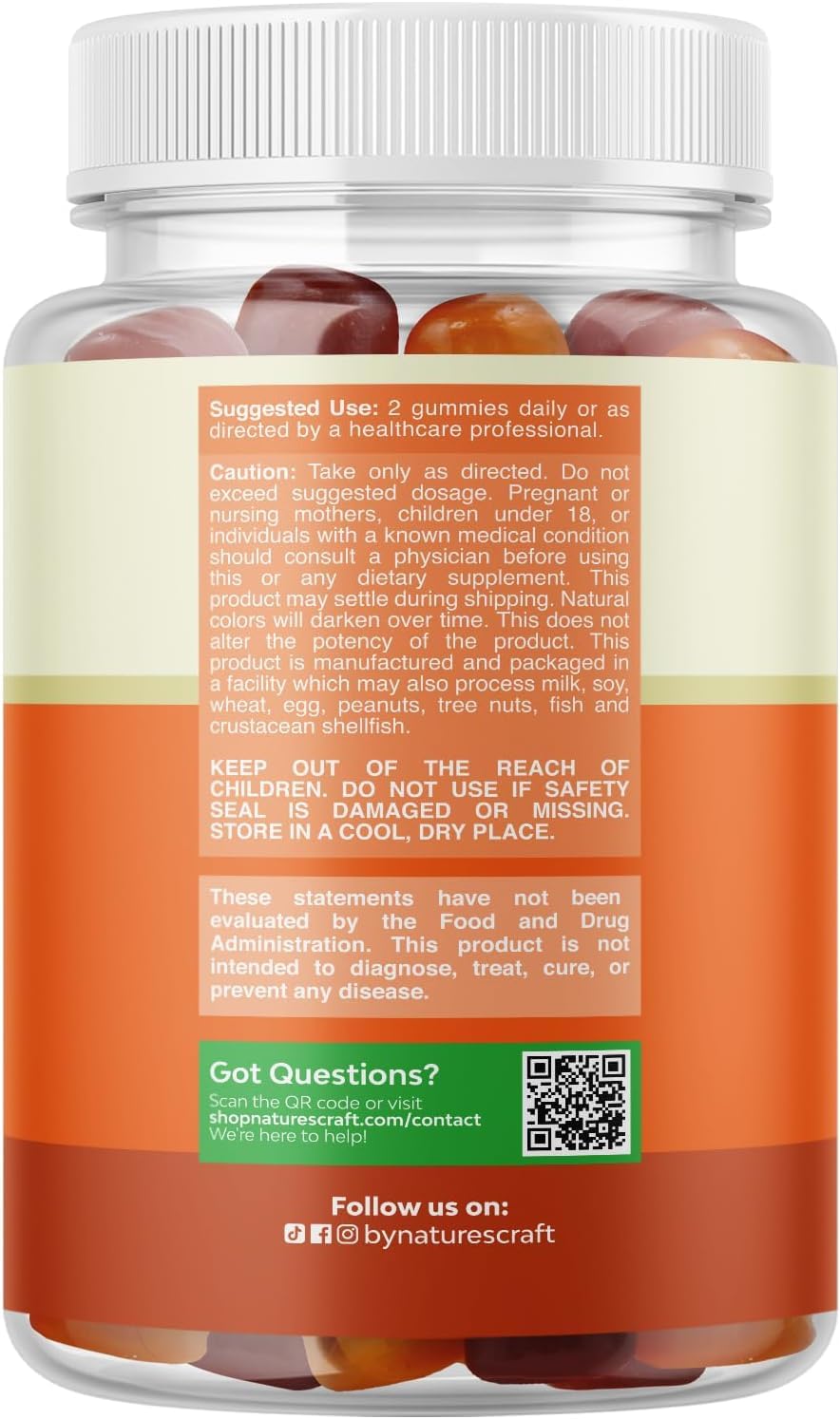 Natures Craft detalle de certificaciones halal y sin gluten, confianza al consumidor