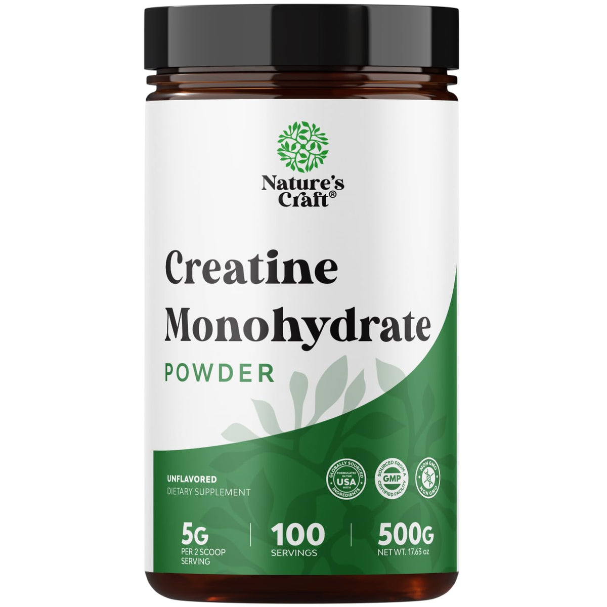 Natures Craft envase frontal limpio mostrando la marca y beneficio de pureza