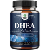 Natures Craft DHEA vista frontal mostrando etiqueta y beneficio de pureza