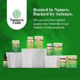 Natures Craft envase abierto con gomitas visibles y conveniente almacenamiento