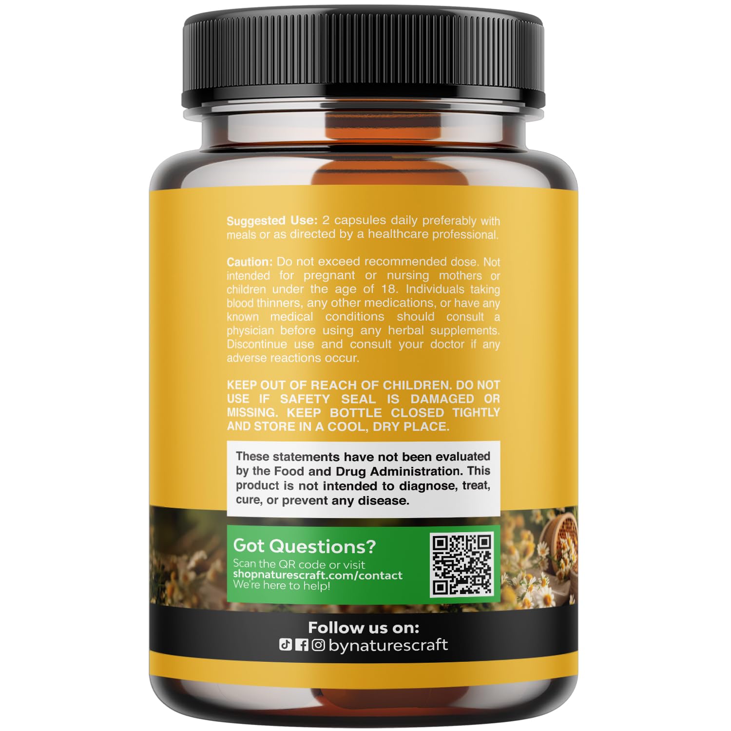 Natures Craft producto en mesa de desayuno para uso en rutina saludable