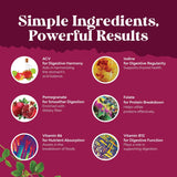 Natures Craft etiqueta con lista de ingredientes y vitaminas para transparencia informativa