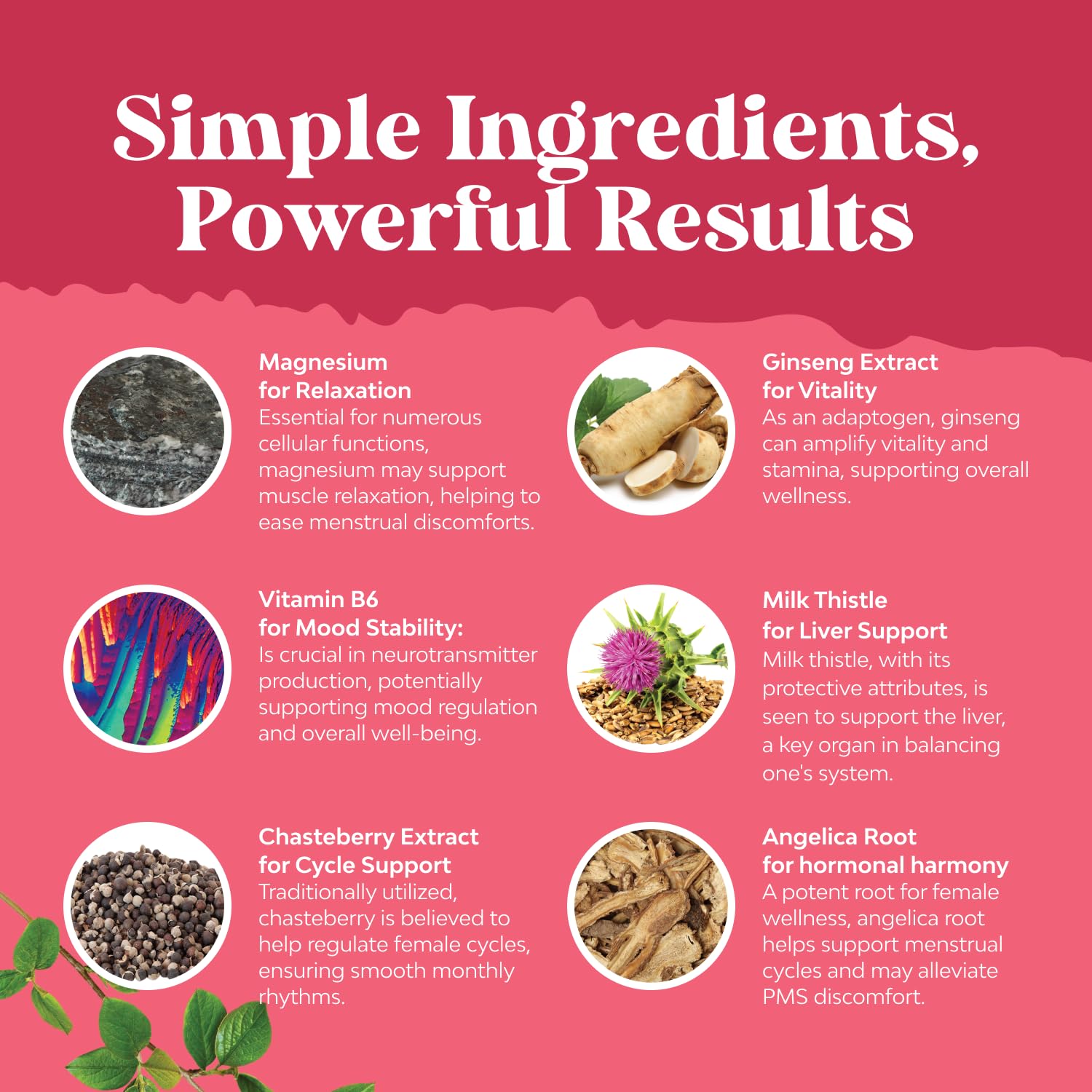 Natures Craft etiqueta con lista de ingredientes, claridad y transparencia
