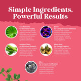 Natures Craft etiqueta con ingredientes maca, biotina y saw palmetto