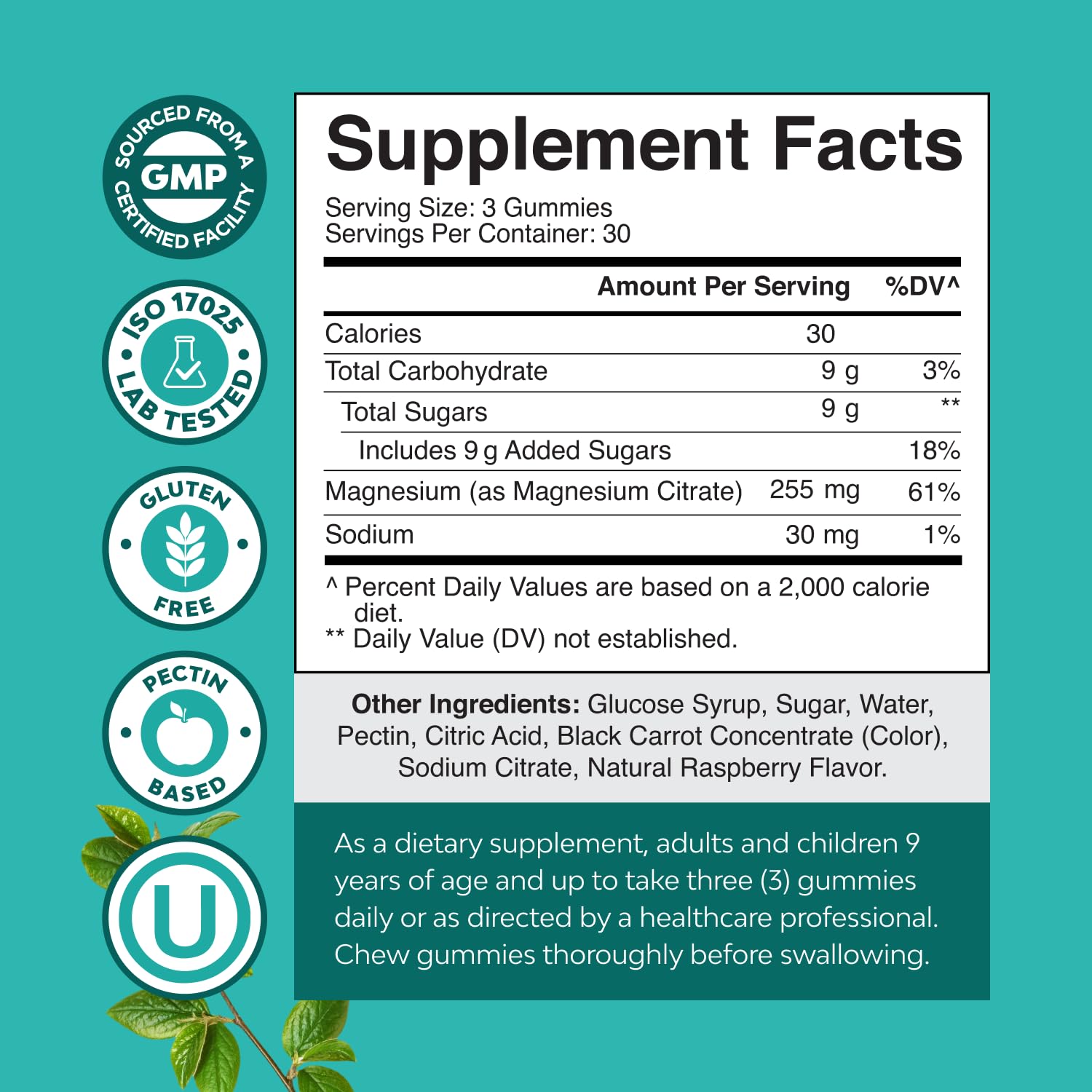 Natures Craft etiqueta nutricional y advertencias, transparencia y calidad