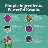 Natures Craft ingredientes botánicos como Bacopa y Huperzina A visibles