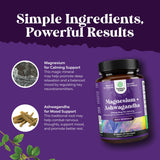 Natures Craft ingredientes: ashwagandha y magnesio para apoyo diario