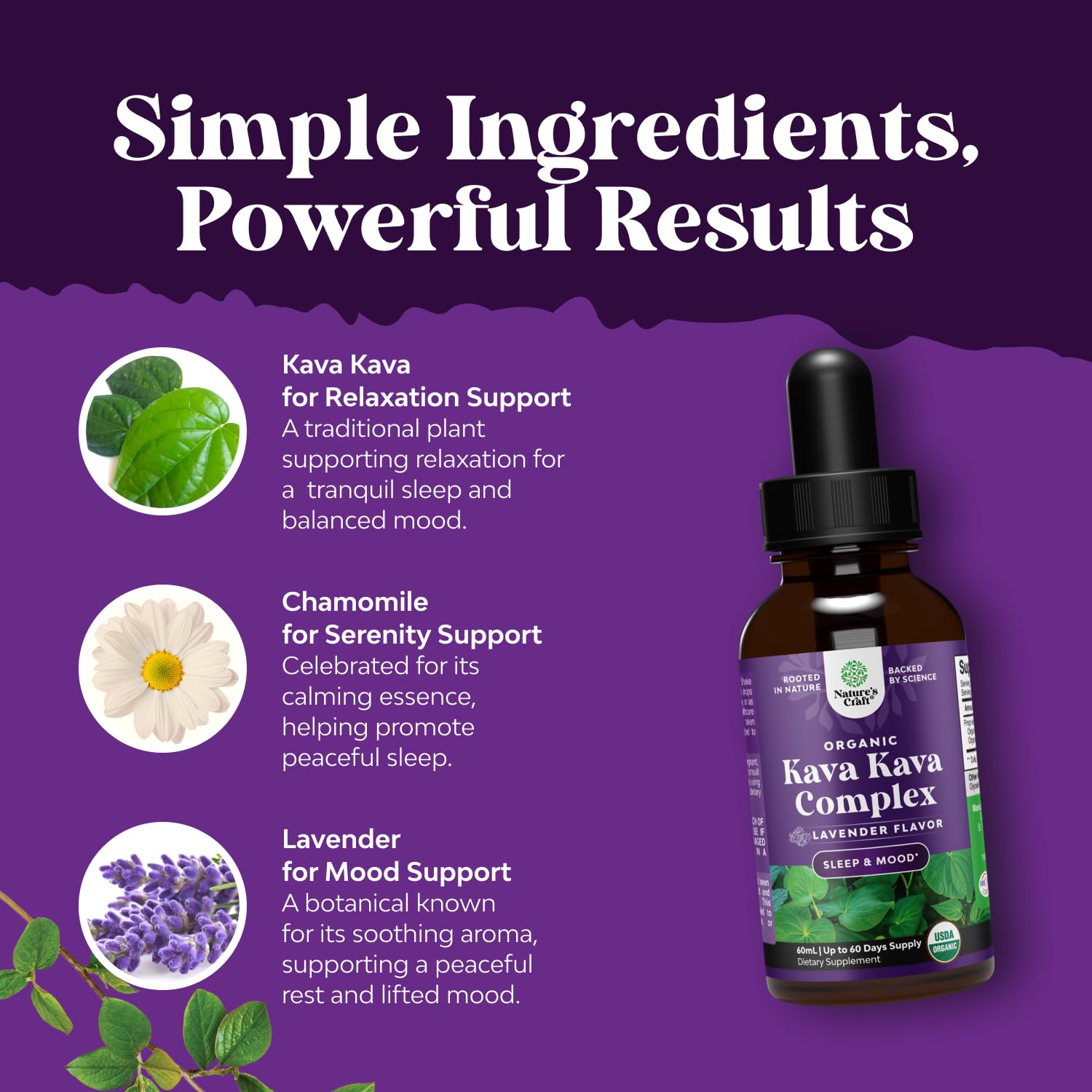 Natures Craft comparación de tamaño 60 ml para valorar portabilidad