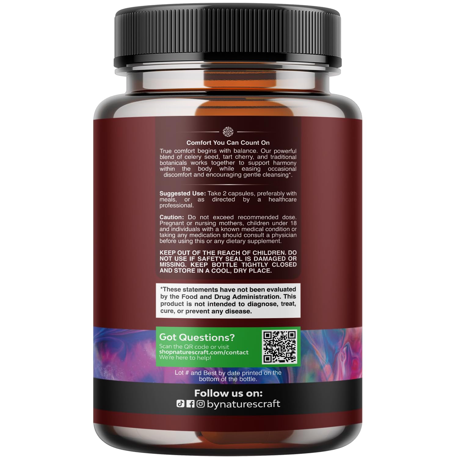 Natures Craft ingredientes naturales reunidos para limpieza renal