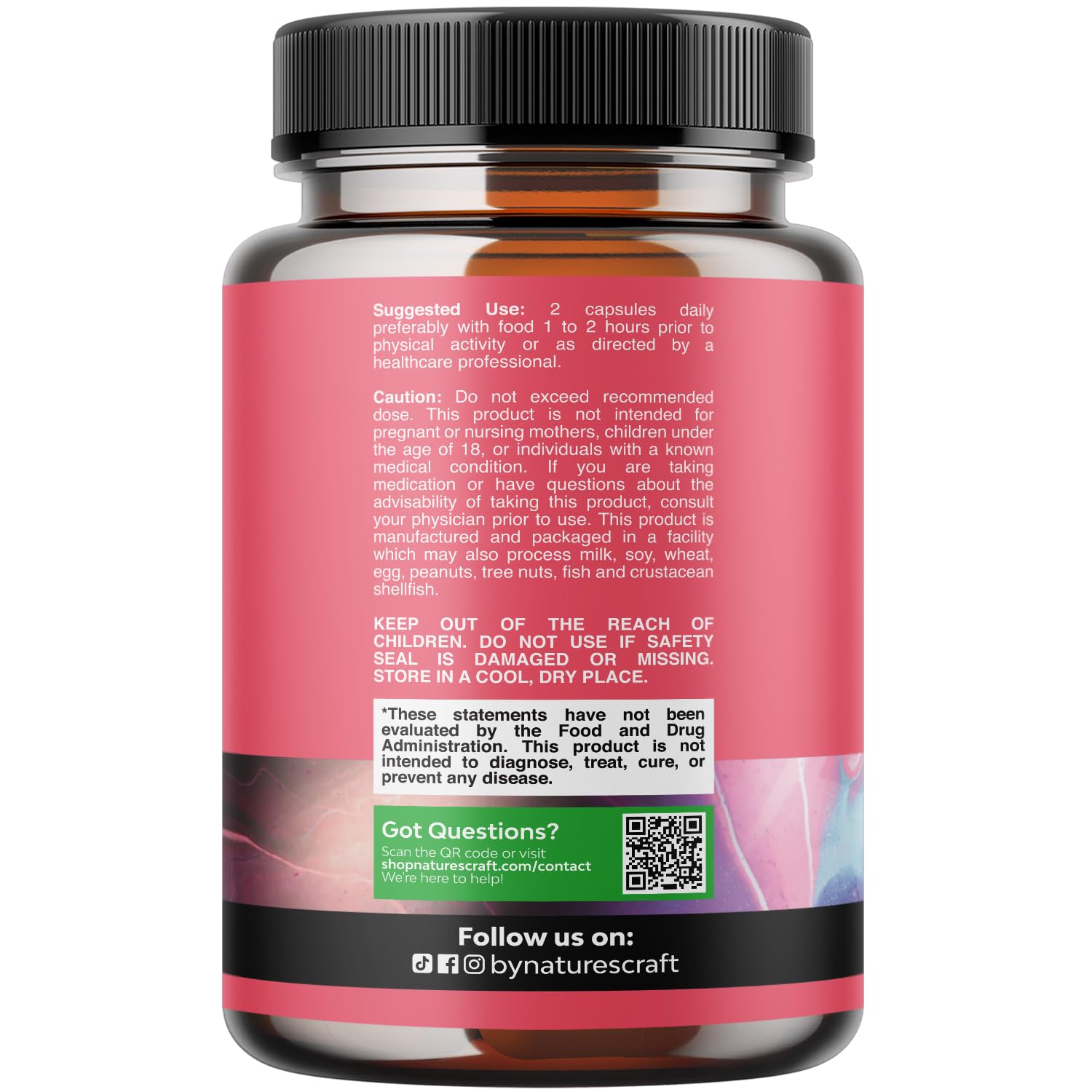 Natures Craft producto en entorno de tocador para uso rutinario