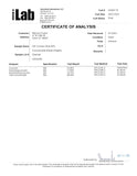Nature's Fusions etiqueta con certificaciones USDA Organic y prueba de laboratorio