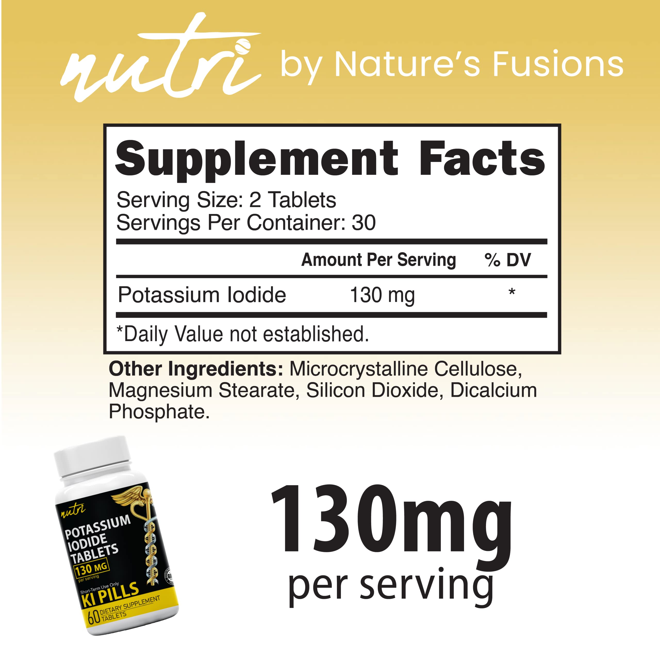 Nature's Fusions etiqueta con certificaciones NSF y cGMP para confianza