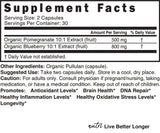 Nature's Fusions etiqueta nutricional visible con concentraciones 10:1