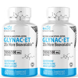 Nature's Fusions envase frontal que muestra GlyNAC-ET con dosis clara