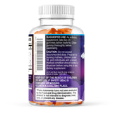 Nature's Gummies frasco en dormitorio nocturno mostrando uso y beneficio rutina