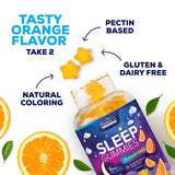 Nature's Gummies etiqueta con ingredientes y beneficio transparencia de fórmula