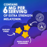 Nature's Gummies gomita en mano ilustrando tamaño y beneficio dosificación sencilla