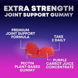 Nature's Gummies comparación de tamaño que indica 120 gomitas por frasco