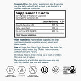 Nature's Lab lista de ingredientes activos CoQ10, ALA y L-Carnitina destacada como ventaja