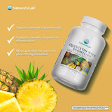 Nature's Lab etiqueta con ingredientes y certificaciones para confianza