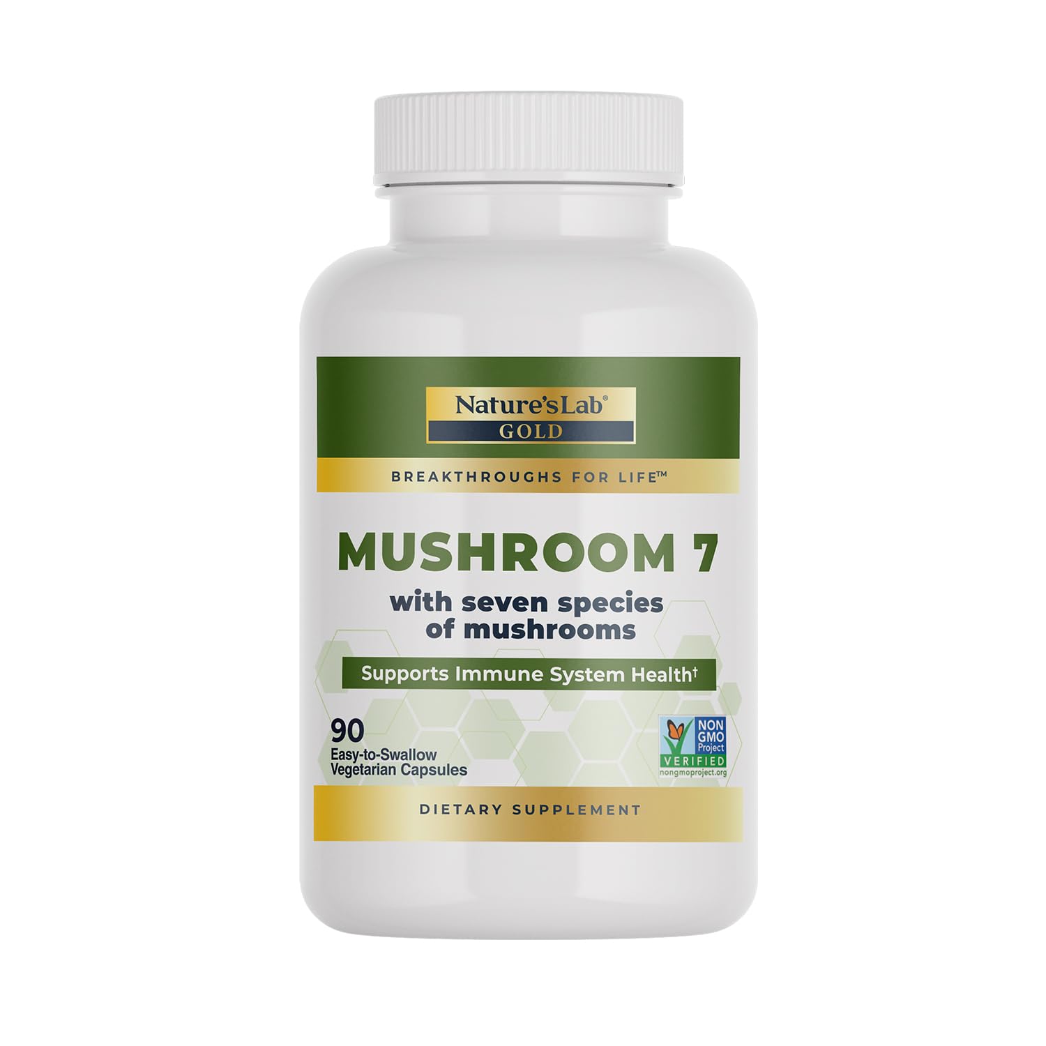 Nature's Lab envase frontal del producto mostrando la etiqueta y beneficios