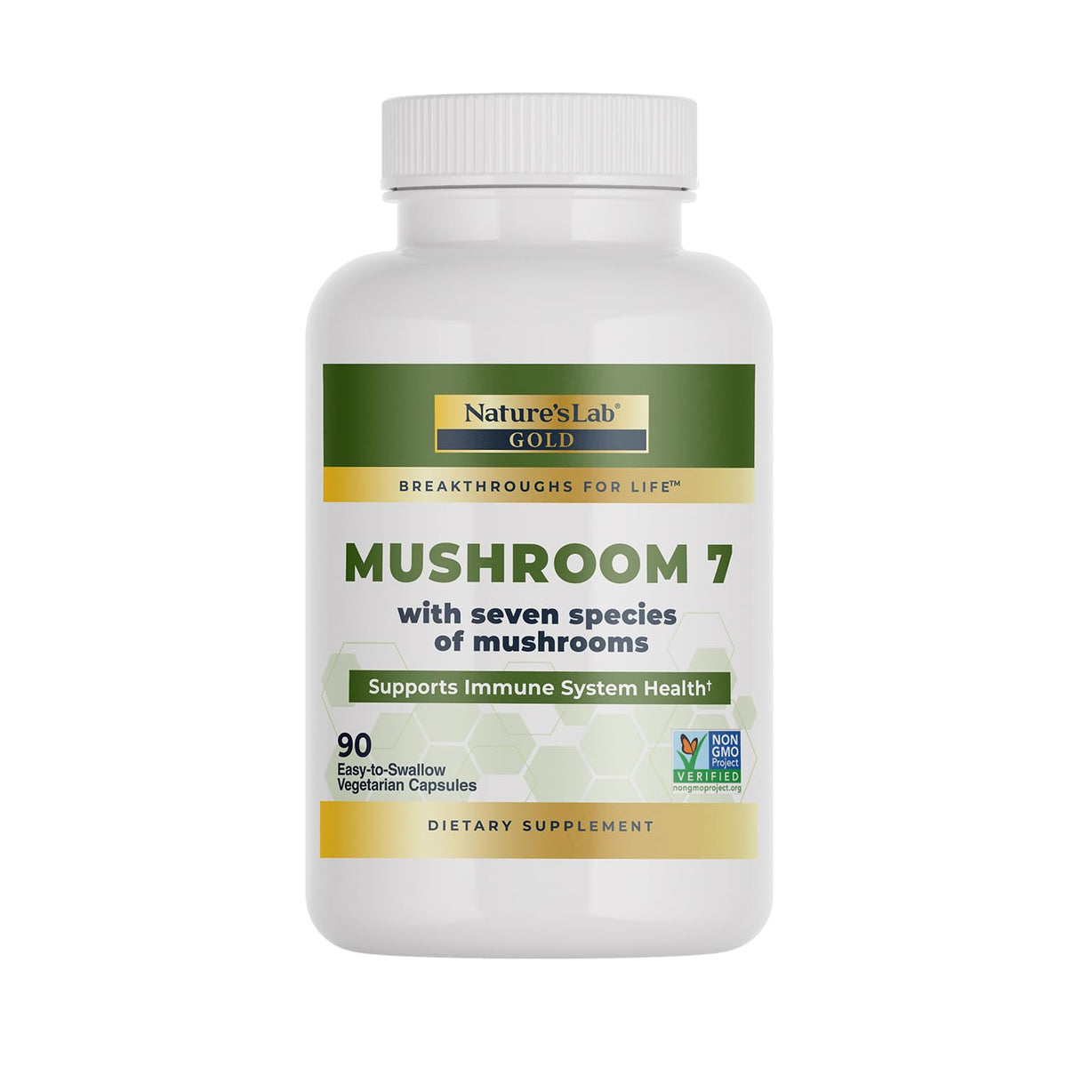 Nature's Lab envase frontal del producto mostrando la etiqueta y beneficios
