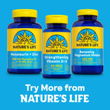 Nature's Life frasco en ambiente lifestyle saludable, beneficio de integración diaria